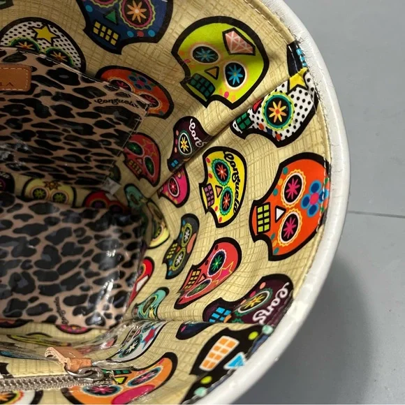 ❌SOLD❌Consuela Sunset Camo Legacy Classic Tote with Sugar Skull Accents - Picture 10 of 14